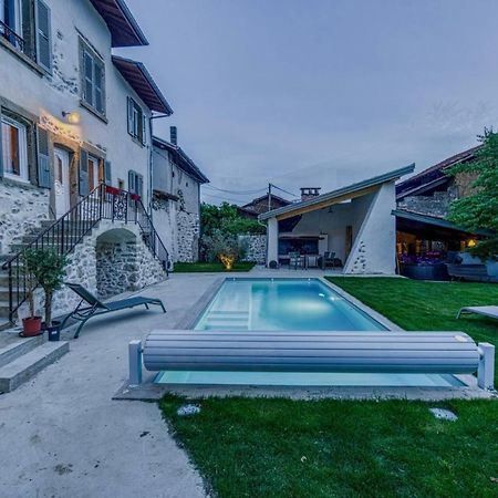 La Cabane Du 375, Piscine Clim,Jacuzzi Et Insolite Saint-Jean-de-Moirans Exterior foto
