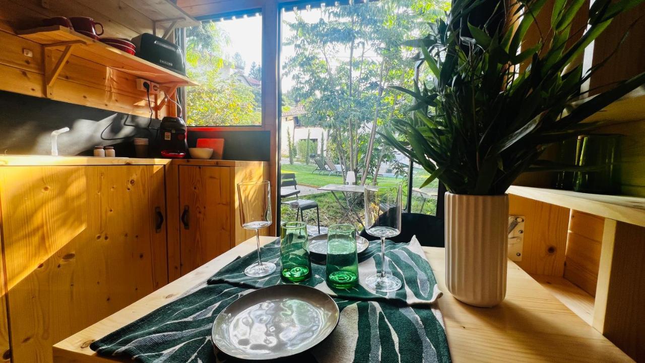 La Cabane Du 375, Piscine Clim,Jacuzzi Et Insolite Saint-Jean-de-Moirans Exterior foto